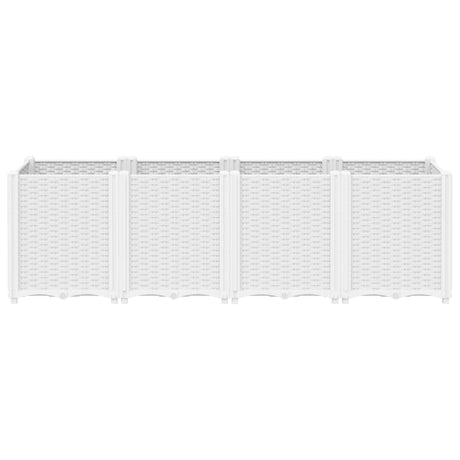 Vidaxx plantekasse 160x40x53 cm polypropylen hvid