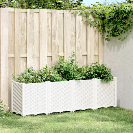 Vidaxx plantekasse 160x40x53 cm polypropylen hvid