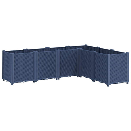 Vidaxx plantekasse 160x120x53 cm polypropylen blå-grå