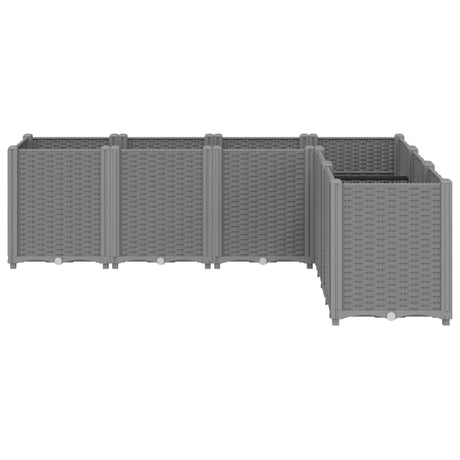 Vidaxx plantekasse 160x120x53 cm polypropylen lysegrå