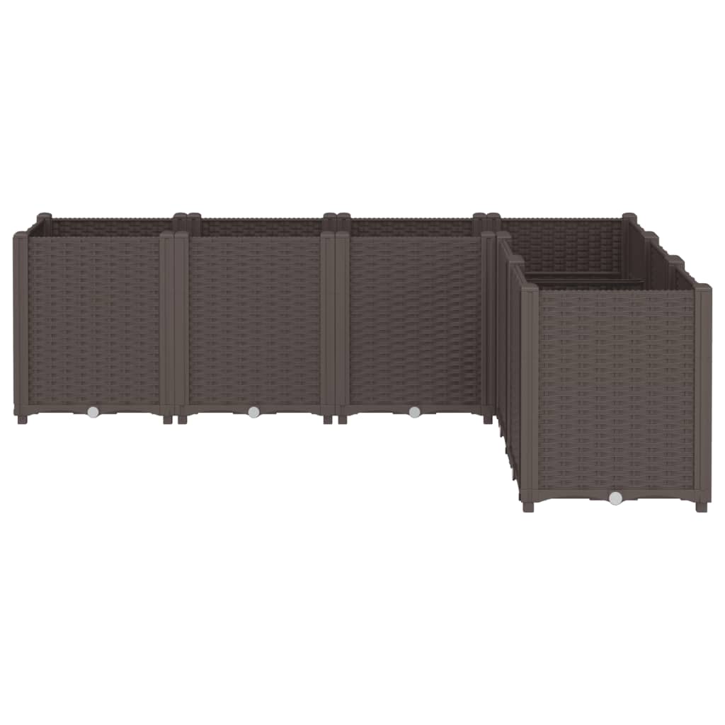 Vidaxx plantekasse 160x120x53 cm polypropylen brun