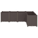 Vidaxx plantekasse 160x120x53 cm polypropylen brun