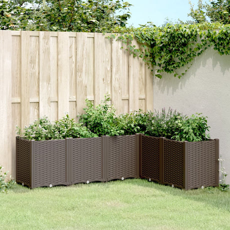 Vidaxx plantekasse 160x120x53 cm polypropylen brun