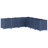 Vidaxx plantekasse 160x160x53 cm polypropylen blå-grå