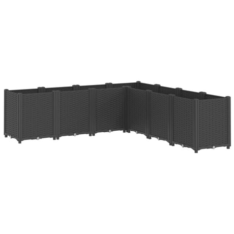 Vidaxx plantekasse 160x160x53 cm polypropylen sort