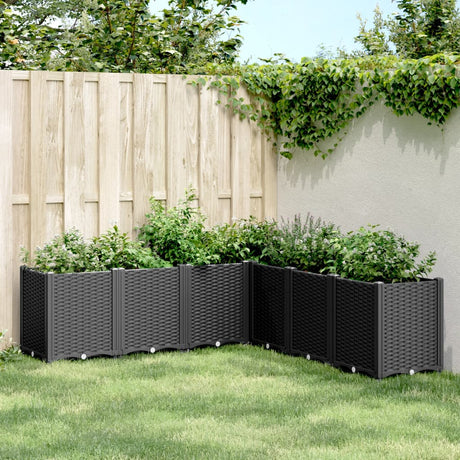 Vidaxx plantekasse 160x160x53 cm polypropylen sort