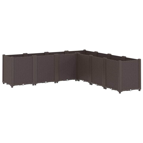 Vidaxx plantekasse 160x160x53 cm polypropylen brun