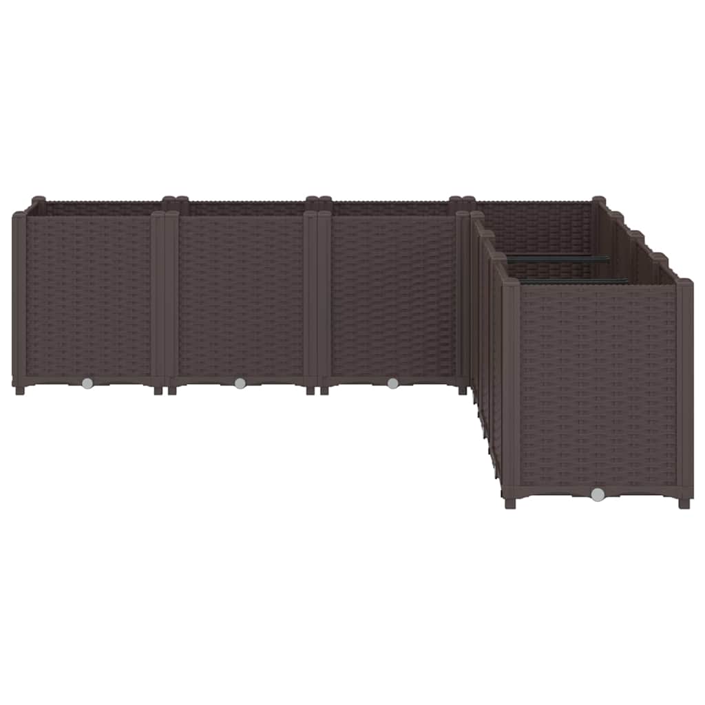 Vidaxx plantekasse 160x160x53 cm polypropylen brun