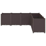 Vidaxx plantekasse 160x160x53 cm polypropylen brun