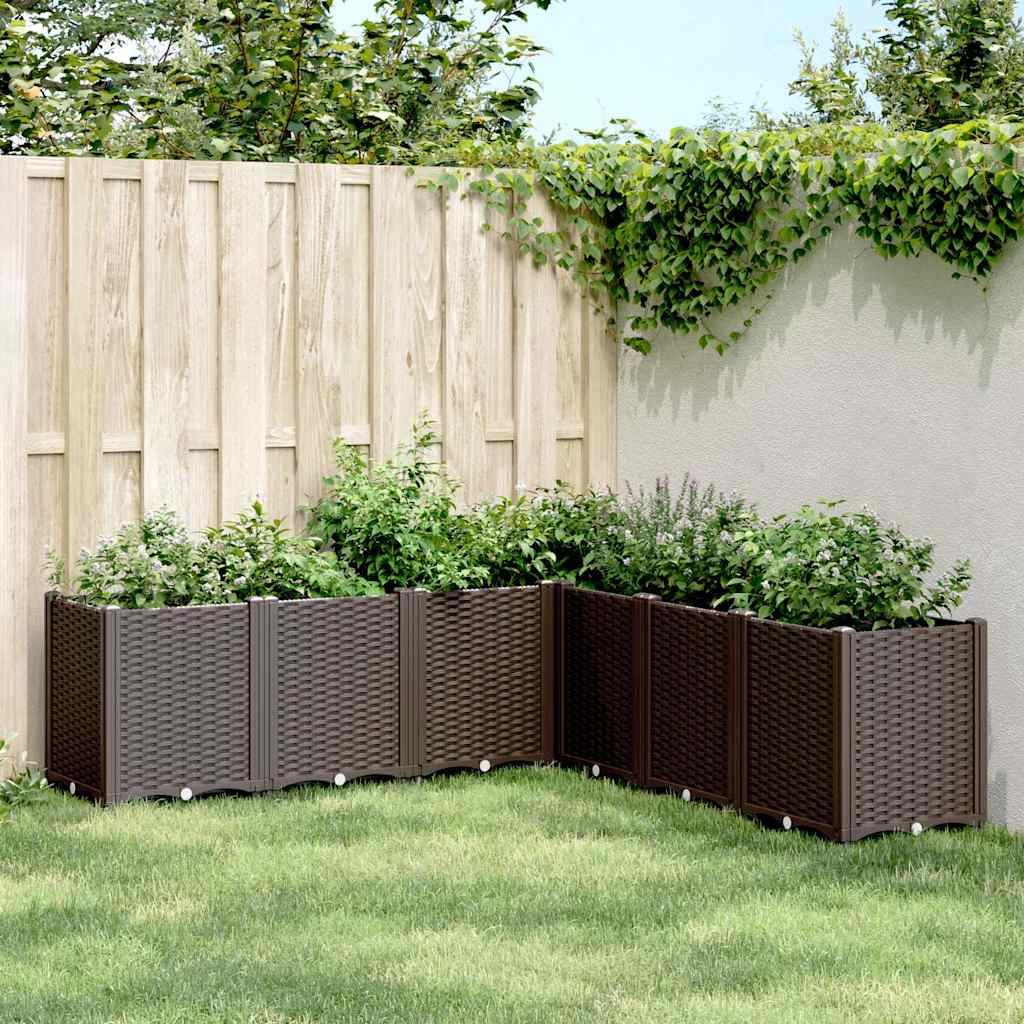 Vidaxx plantekasse 160x160x53 cm polypropylen brun