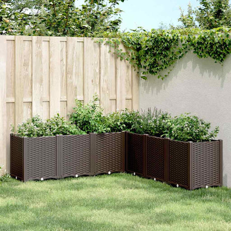 Vidaxx plantekasse 160x160x53 cm polypropylen brun