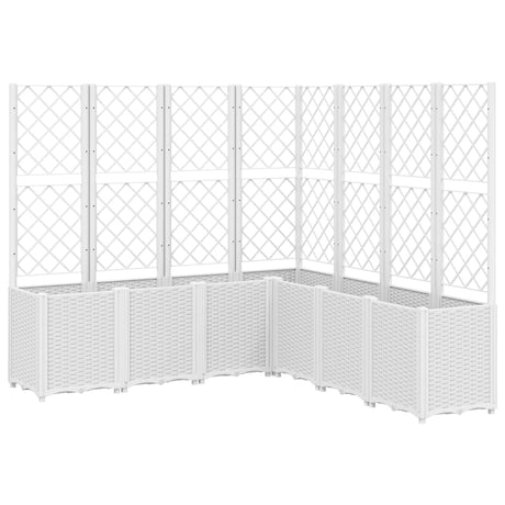 Vidaxx plantekasse med espalier 160x160x140 cm polypropylen hvid
