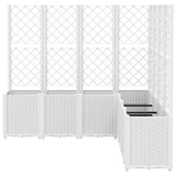 Vidaxx plantekasse med espalier 160x160x140 cm polypropylen hvid