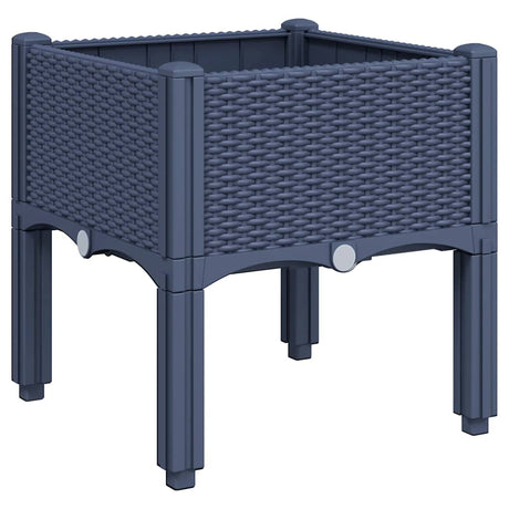 Vidaxx plantekasse med ben 40x40x42 cm polypropylen blå-grå