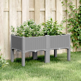 Vidaxx plantekasse med ben 80x40x42 cm polypropylen lysegrå
