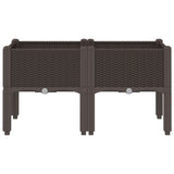 Vidaxx plantekasse med ben 80x40x42 cm polypropylen brun
