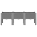 Vidaxx plantekasse med ben 120x40x42 cm polypropylen lysegrå
