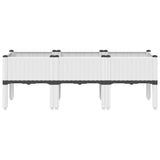 Vidaxx plantekasse med ben 120x40x42 cm polypropylen hvid