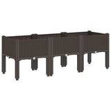 Vidaxx plantekasse med ben 120x40x42 cm polypropylen brun