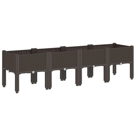 Vidaxx plantekasse med ben 160x40x42 cm polypropylen brun