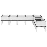 Vidaxx plantekasse med ben 200x160x42 cm polypropylen hvid