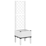 Vidaxx plantekasse med espalier 40x40x142 cm polypropylen hvid