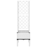 Vidaxx plantekasse med espalier 40x40x142 cm polypropylen hvid