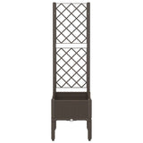 Vidaxx plantekasse med espalier 40x40x142 cm polypropylen brun