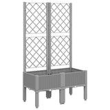 Vidaxx plantekasse med espalier 80x40x142 cm polypropylen lysegrå