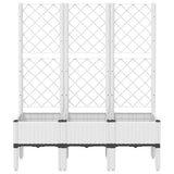 Vidaxx plantekasse med espalier 120x40x142 cm polypropylen hvid