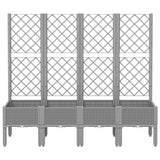 Vidaxx plantekasse med espalier 160x40x142 cm polypropylen lysegrå