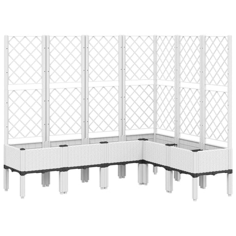 Vidaxx plantekasse med espalier 160x120x142 cm polypropylen hvid