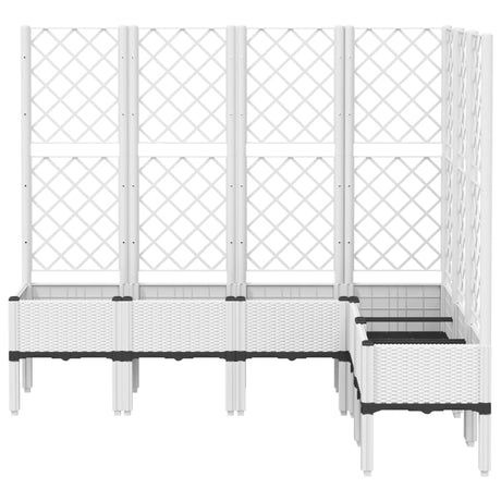 Vidaxx plantekasse med espalier 160x120x142 cm polypropylen hvid