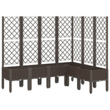 Vidaxx plantekasse med espalier 160x120x142 cm polypropylen brun