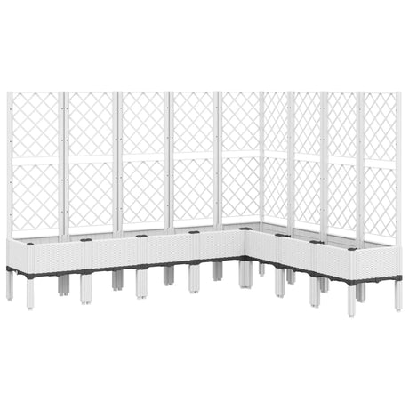 Vidaxx plantekasse med espalier 200x160x142 cm polypropylen hvid