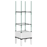 Vidaxx plantekasse med espalier 40x40x142,5 cm polypropylen hvid