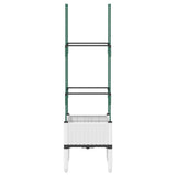 Vidaxx plantekasse med espalier 40x40x142,5 cm polypropylen hvid