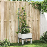 Vidaxx plantekasse med espalier 40x40x142,5 cm polypropylen hvid