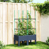 Vidaxx plantekasse med espalier 80x40x142,5 cm polypropylen blå-grå