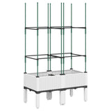 Vidaxx plantekasse med espalier 80x40x142,5 cm polypropylen hvid