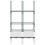 Vidaxx plantekasse med espalier 80x40x142,5 cm polypropylen hvid