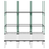 Vidaxx plantekasse med espalier 120x40x142,5 cm polypropylen hvid