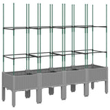 Vidaxx plantekasse med espalier 160x40x142,5 cm polypropylen lysegrå
