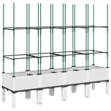 Vidaxx plantekasse med espalier 160x40x142,5 cm polypropylen hvid