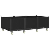 Vidaxx plantekasse med hjul 150x80x54 cm polypropylen sort