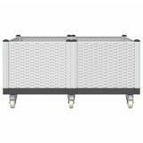 Vidaxx plantekasse med hjul 100x80x54 cm polypropylen hvid