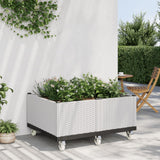 Vidaxx plantekasse med hjul 100x80x54 cm polypropylen hvid