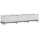 Vidaxx plantekasse med hjul 240x50x54 cm polypropylen hvid