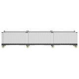Vidaxx plantekasse med hjul 240x50x54 cm polypropylen hvid