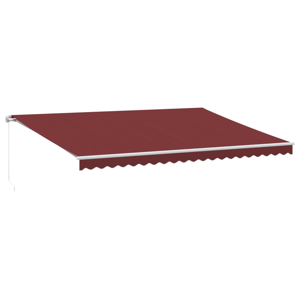 VidaXL Manuelt udtrækbart fortelt 500x350 cm bordeaux